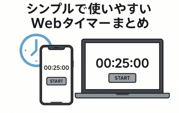 【無料で使える】シンプルなWebタイマーおすすめ5選！今すぐ使える便利ツールまとめ